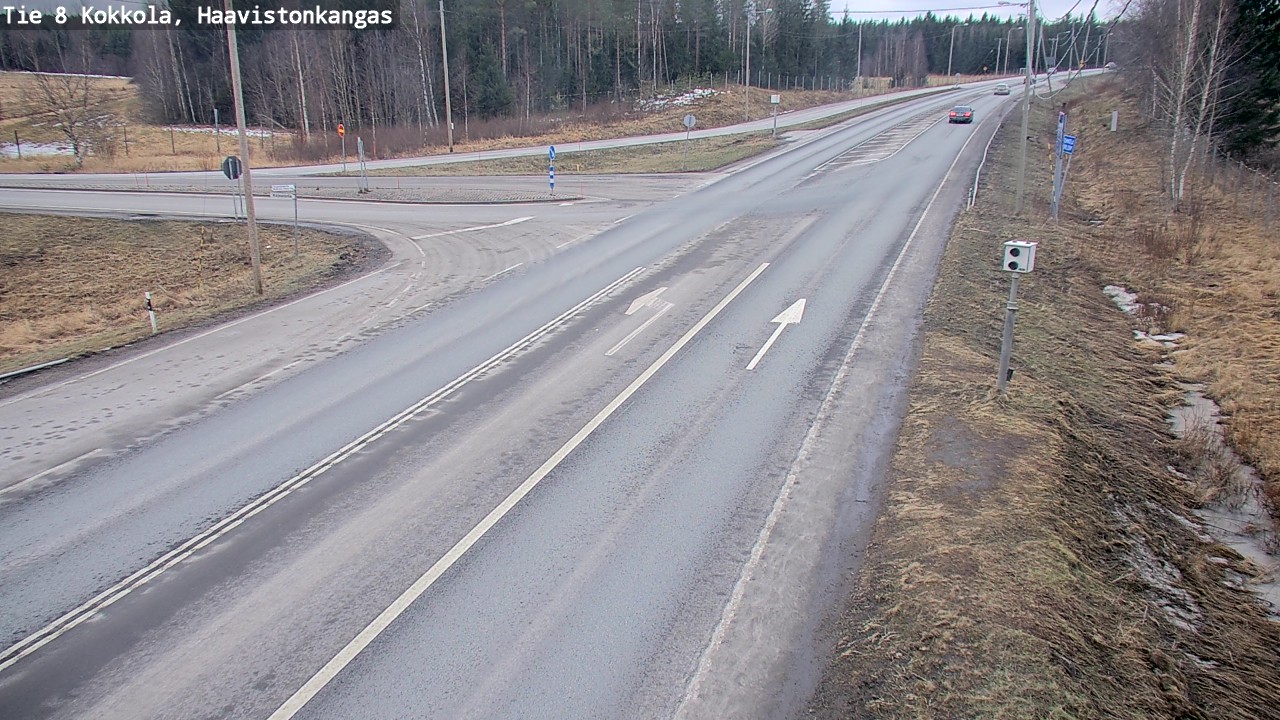Weather Camera Image Väg 8 Karleby, Haavistonkangas, Kokkola, Keski-Pohjanmaa