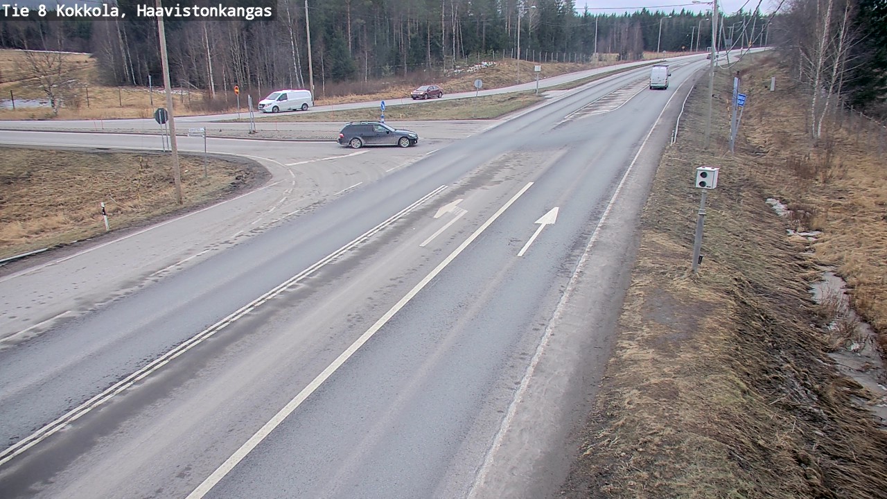 Weather Camera Image Väg 8 Karleby, Haavistonkangas, Kokkola, Keski-Pohjanmaa