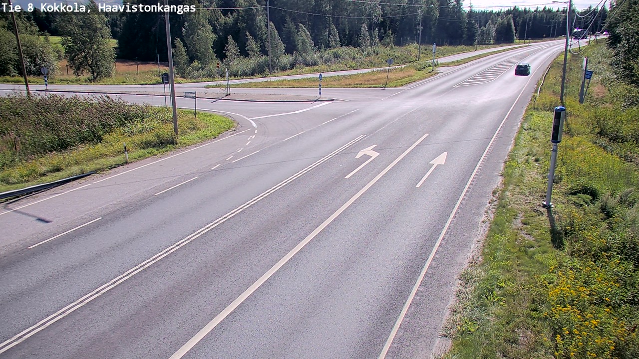 Weather Camera Image Väg 8 Karleby, Haavistonkangas, Kokkola, Keski-Pohjanmaa