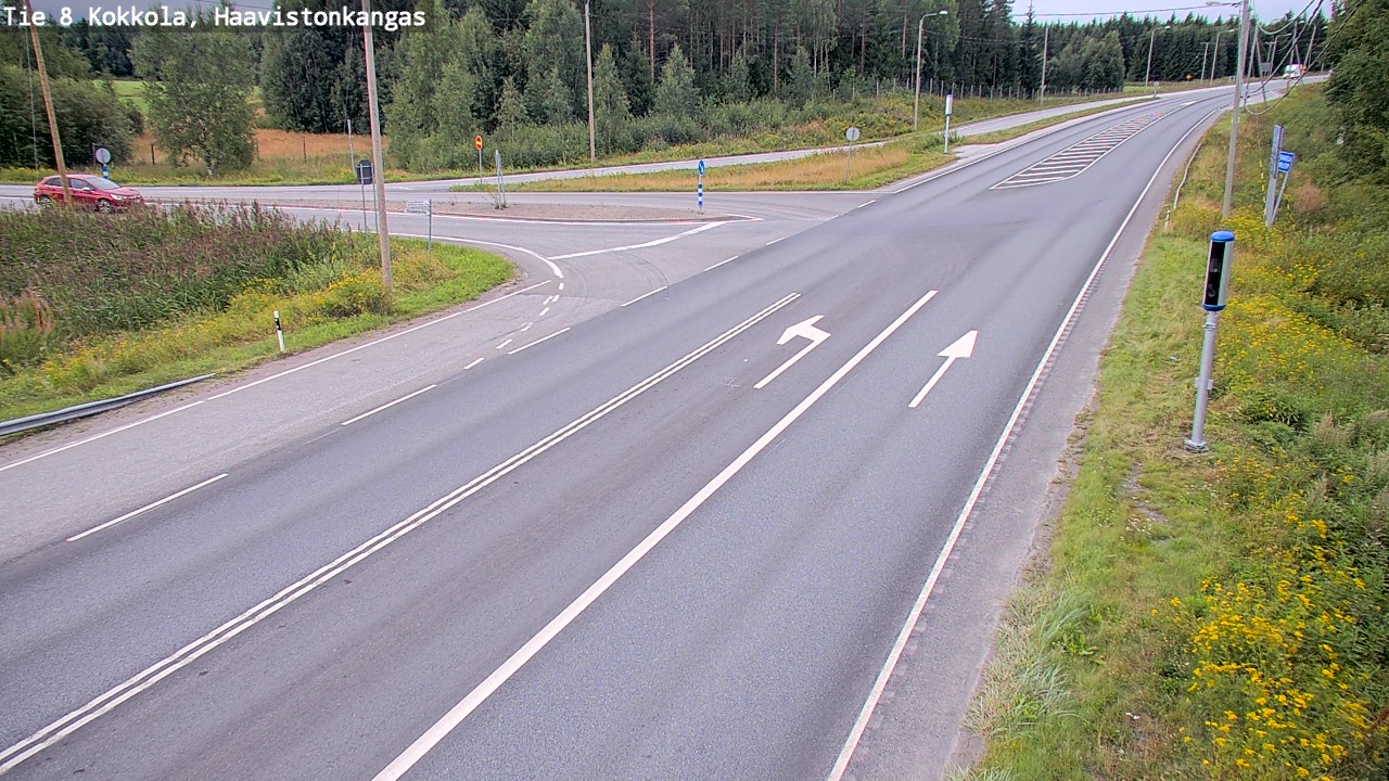 Weather Camera Image Väg 8 Karleby, Haavistonkangas, Kokkola, Keski-Pohjanmaa