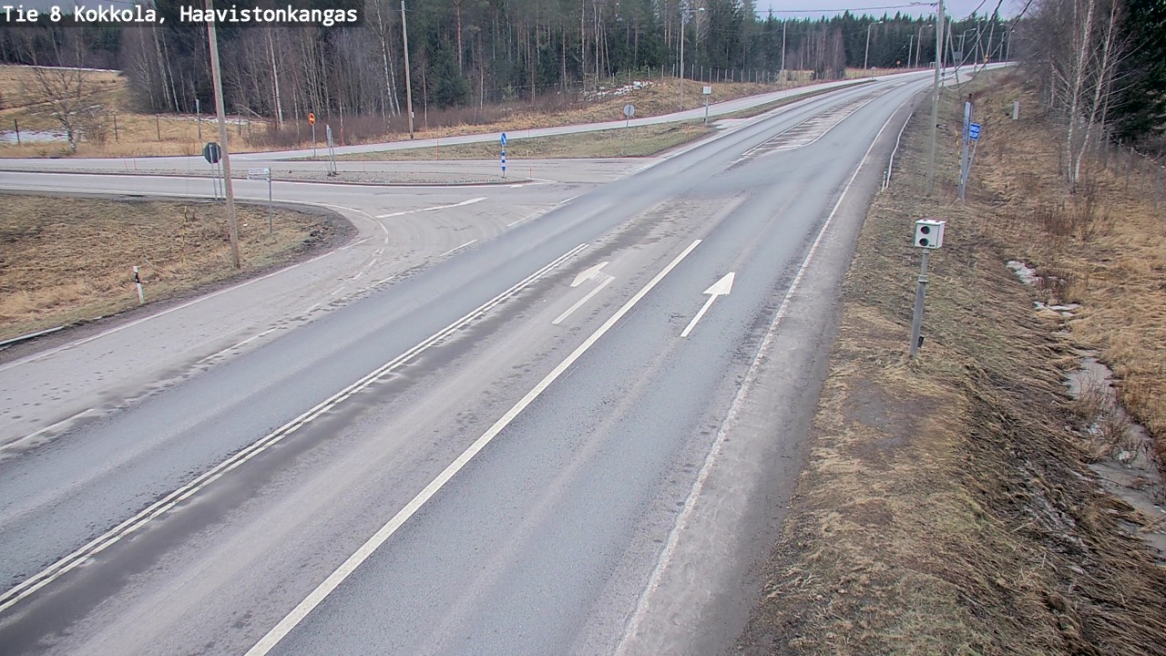 Weather Camera Image Väg 8 Karleby, Haavistonkangas, Kokkola, Keski-Pohjanmaa
