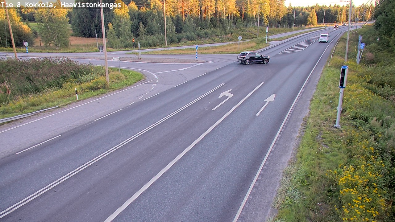 Weather Camera Image Väg 8 Karleby, Haavistonkangas, Kokkola, Keski-Pohjanmaa