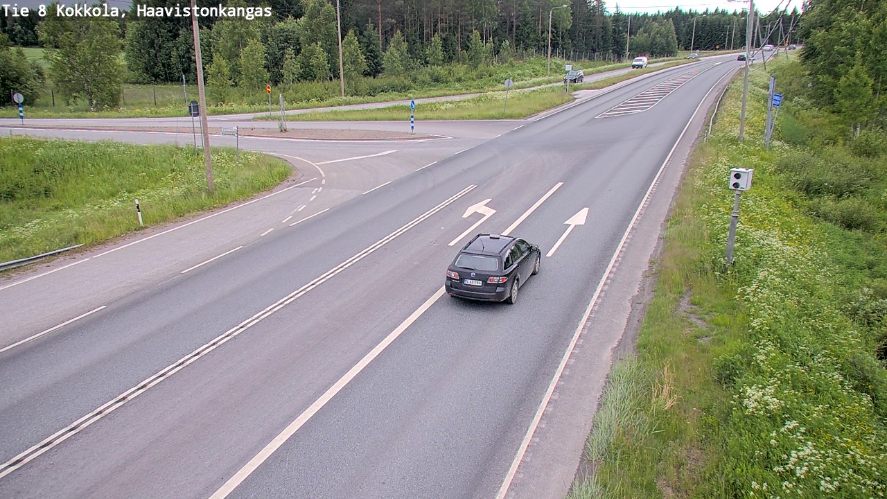 Weather Camera Image Väg 8 Karleby, Haavistonkangas, Kokkola, Keski-Pohjanmaa
