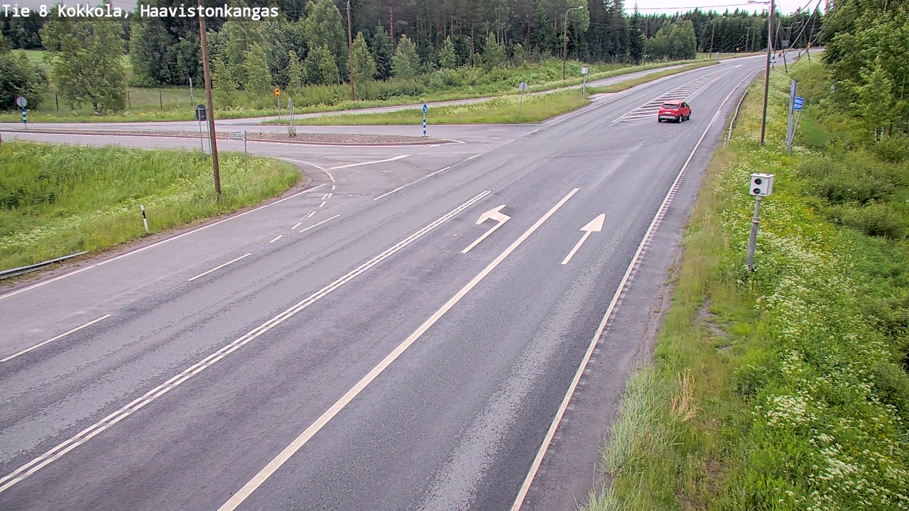 Weather Camera Image Väg 8 Karleby, Haavistonkangas, Kokkola, Keski-Pohjanmaa