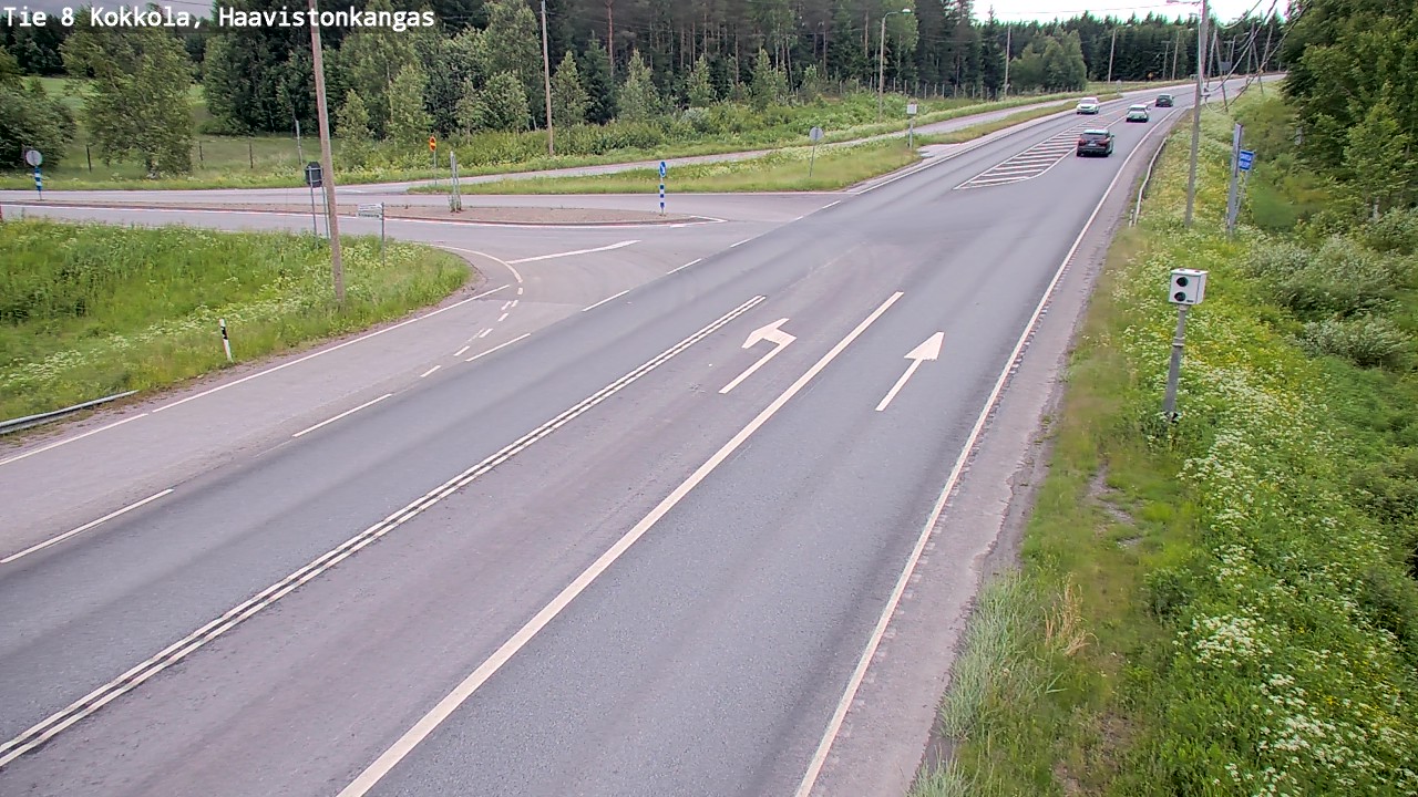 Weather Camera Image Väg 8 Karleby, Haavistonkangas, Kokkola, Keski-Pohjanmaa