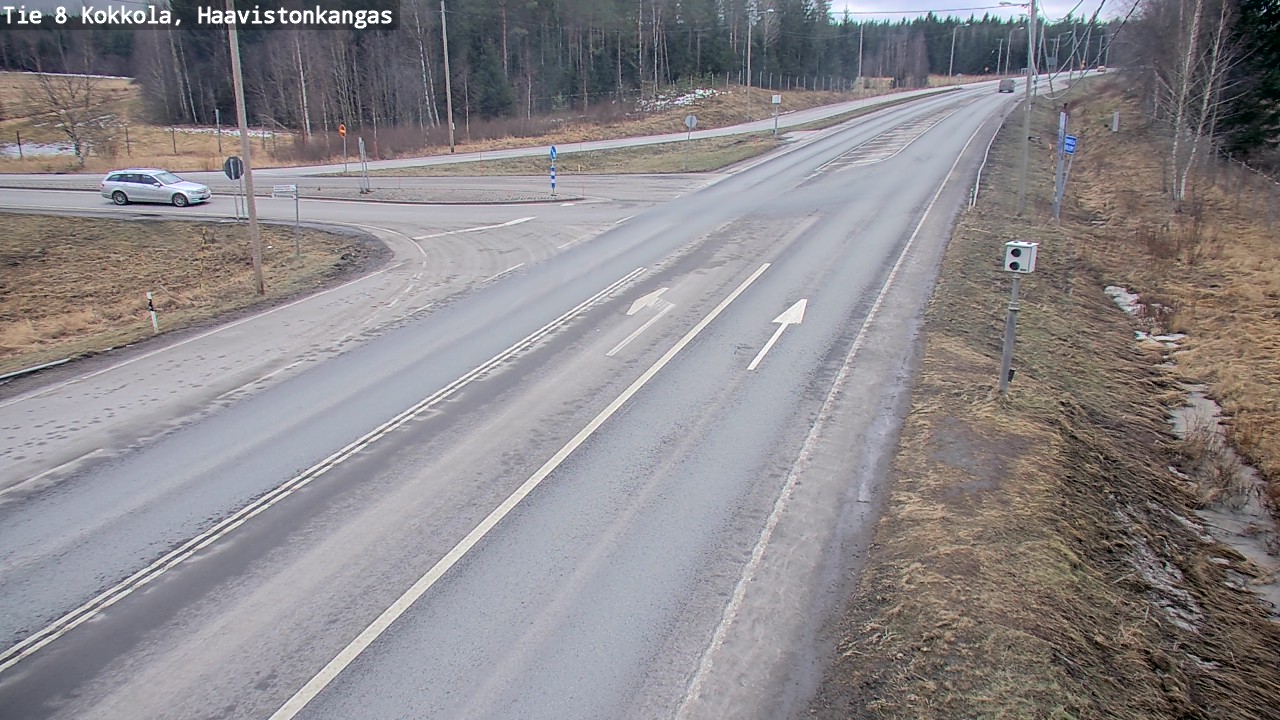 Weather Camera Image Väg 8 Karleby, Haavistonkangas, Kokkola, Keski-Pohjanmaa
