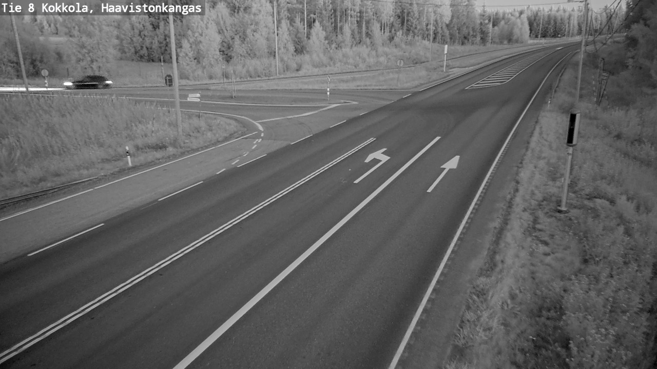 Weather Camera Image Väg 8 Karleby, Haavistonkangas, Kokkola, Keski-Pohjanmaa