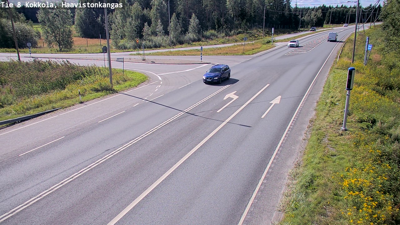 Weather Camera Image Väg 8 Karleby, Haavistonkangas, Kokkola, Keski-Pohjanmaa