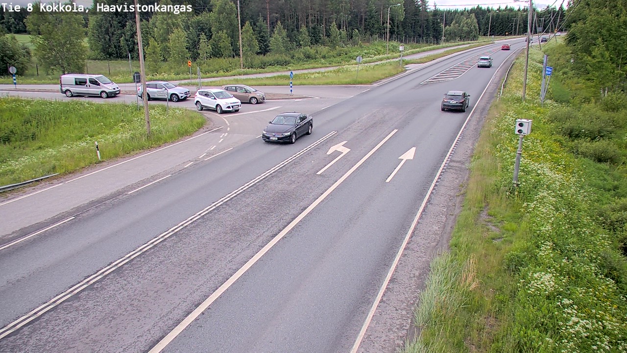 Weather Camera Image Väg 8 Karleby, Haavistonkangas, Kokkola, Keski-Pohjanmaa