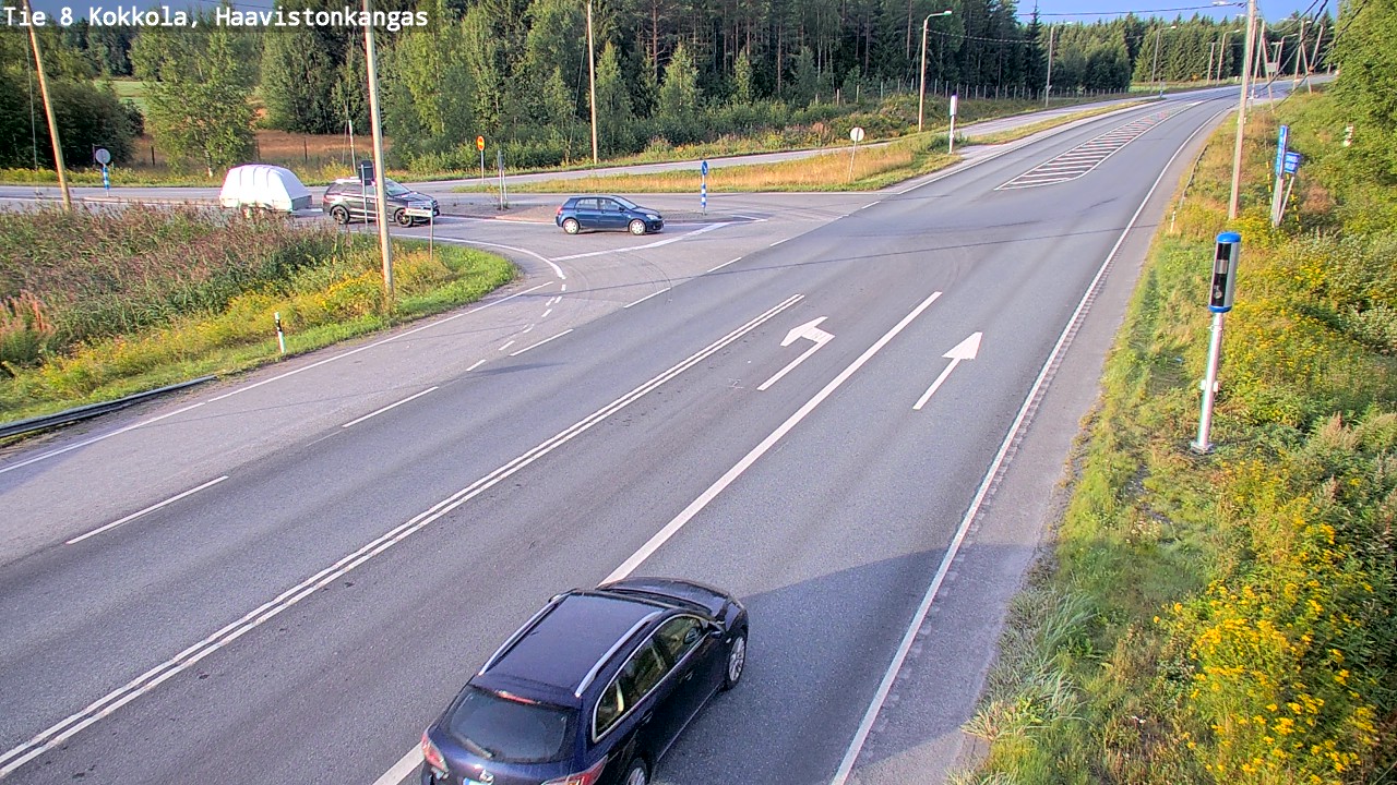 Weather Camera Image Väg 8 Karleby, Haavistonkangas, Kokkola, Keski-Pohjanmaa