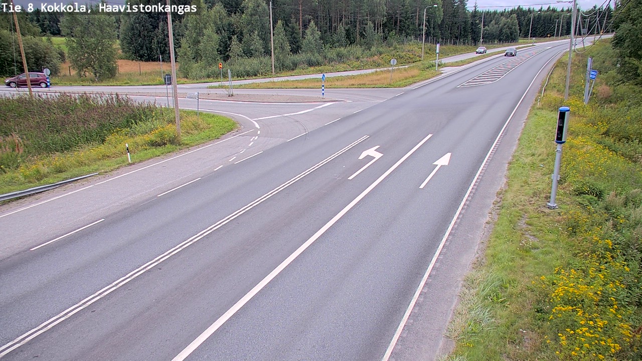 Weather Camera Image Väg 8 Karleby, Haavistonkangas, Kokkola, Keski-Pohjanmaa