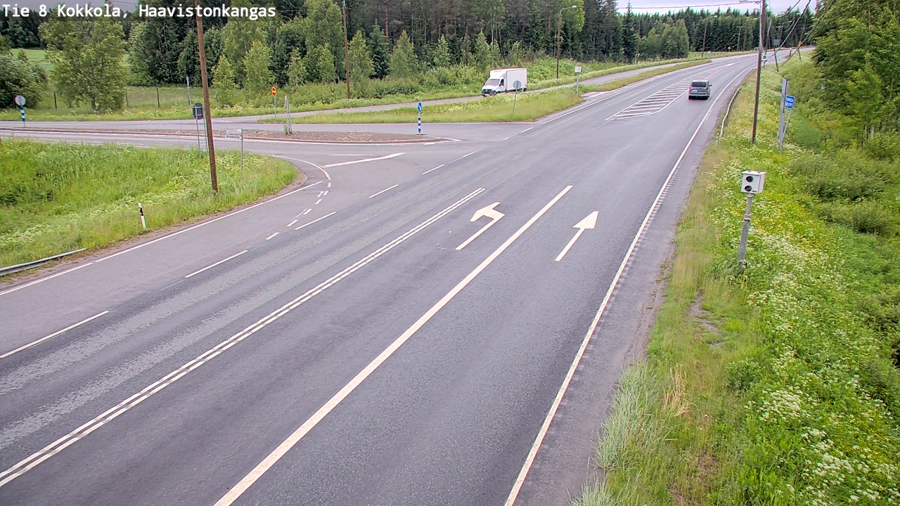 Weather Camera Image Väg 8 Karleby, Haavistonkangas, Kokkola, Keski-Pohjanmaa