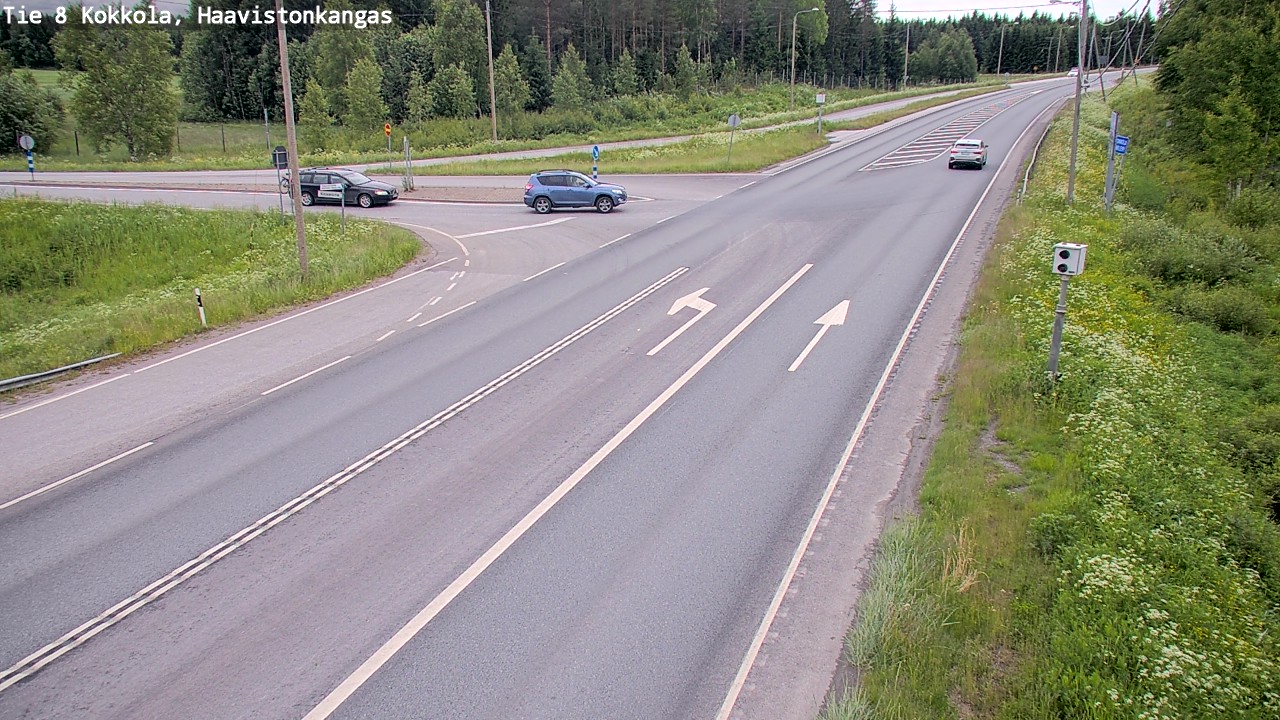 Weather Camera Image Väg 8 Karleby, Haavistonkangas, Kokkola, Keski-Pohjanmaa