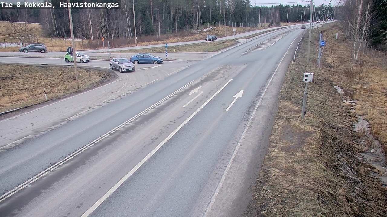 Weather Camera Image Väg 8 Karleby, Haavistonkangas, Kokkola, Keski-Pohjanmaa