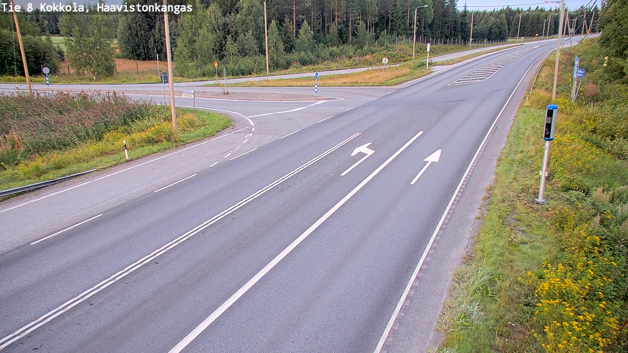 Weather Camera Image Väg 8 Karleby, Haavistonkangas, Kokkola, Keski-Pohjanmaa