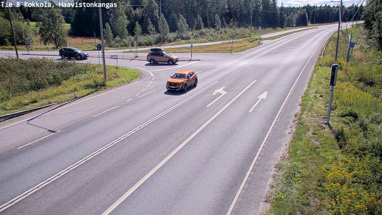 Weather Camera Image Väg 8 Karleby, Haavistonkangas, Kokkola, Keski-Pohjanmaa
