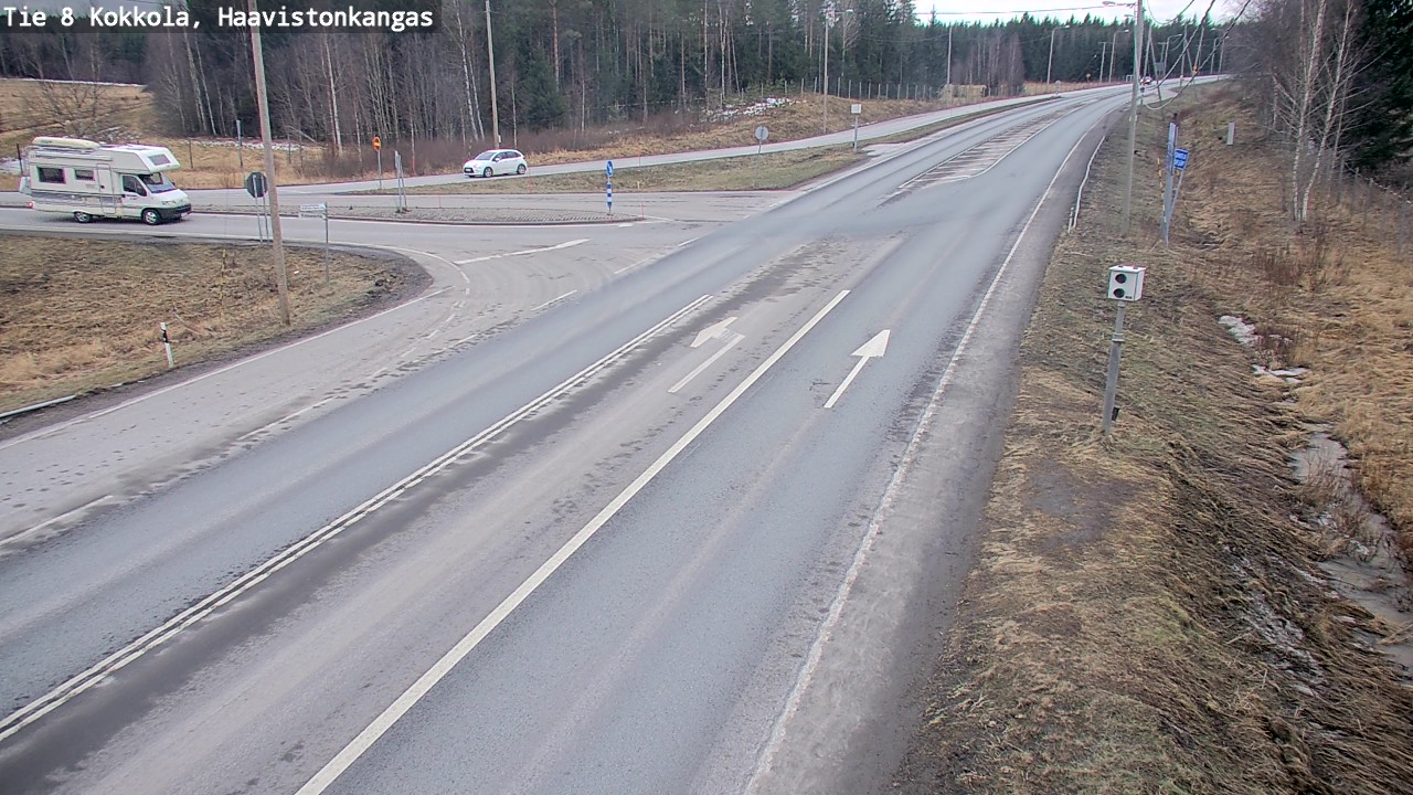 Weather Camera Image Väg 8 Karleby, Haavistonkangas, Kokkola, Keski-Pohjanmaa