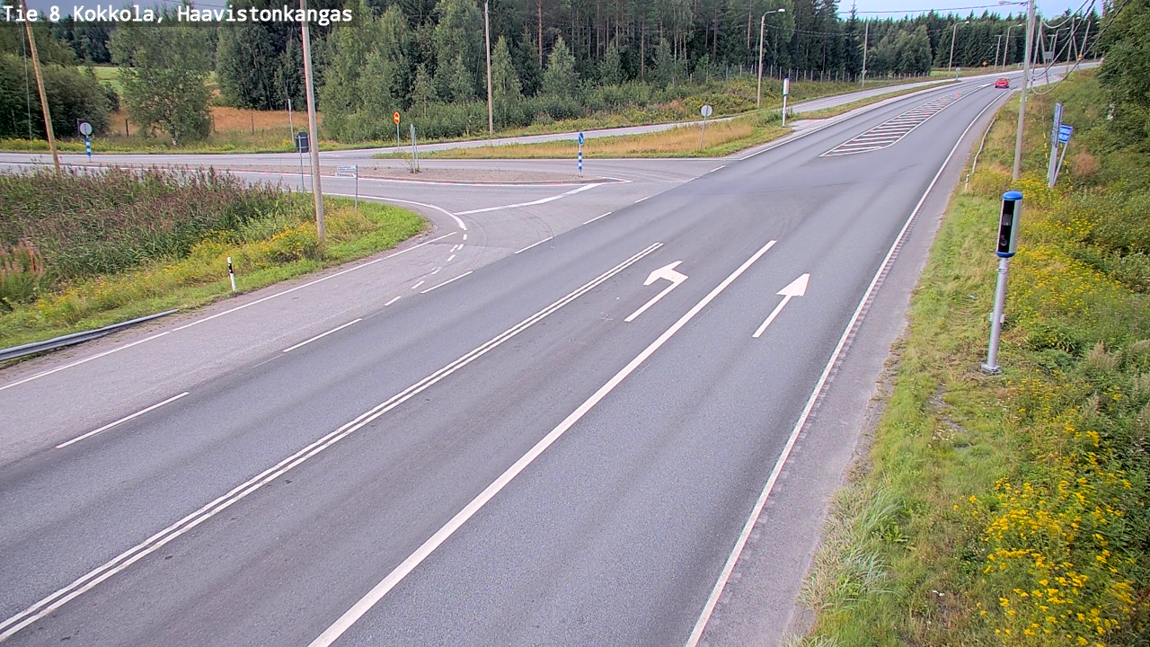 Weather Camera Image Väg 8 Karleby, Haavistonkangas, Kokkola, Keski-Pohjanmaa