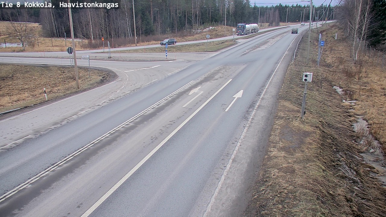 Weather Camera Image Väg 8 Karleby, Haavistonkangas, Kokkola, Keski-Pohjanmaa