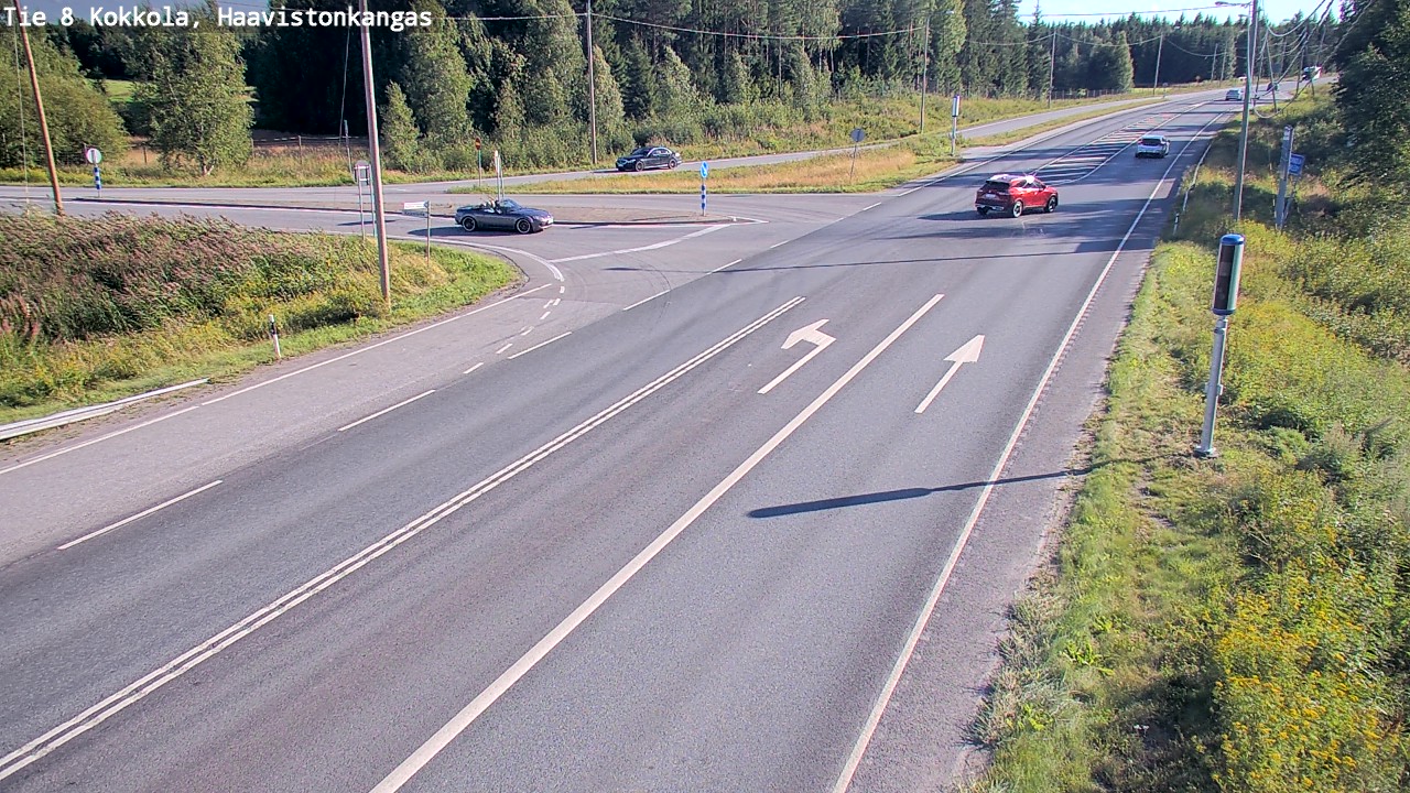Weather Camera Image Väg 8 Karleby, Haavistonkangas, Kokkola, Keski-Pohjanmaa