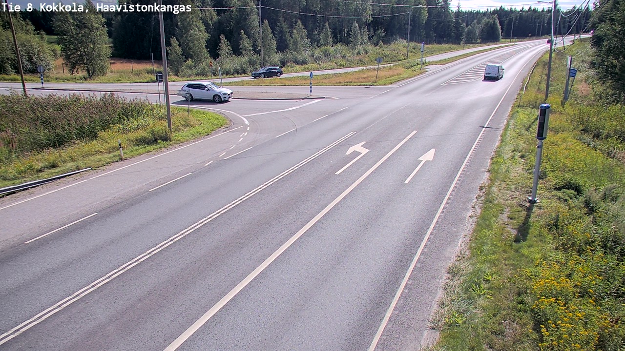 Weather Camera Image Väg 8 Karleby, Haavistonkangas, Kokkola, Keski-Pohjanmaa