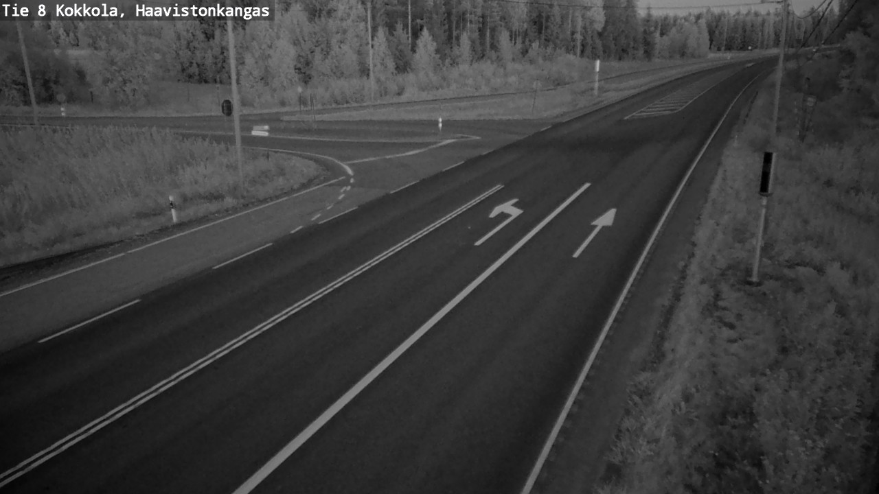 Weather Camera Image Väg 8 Karleby, Haavistonkangas, Kokkola, Keski-Pohjanmaa