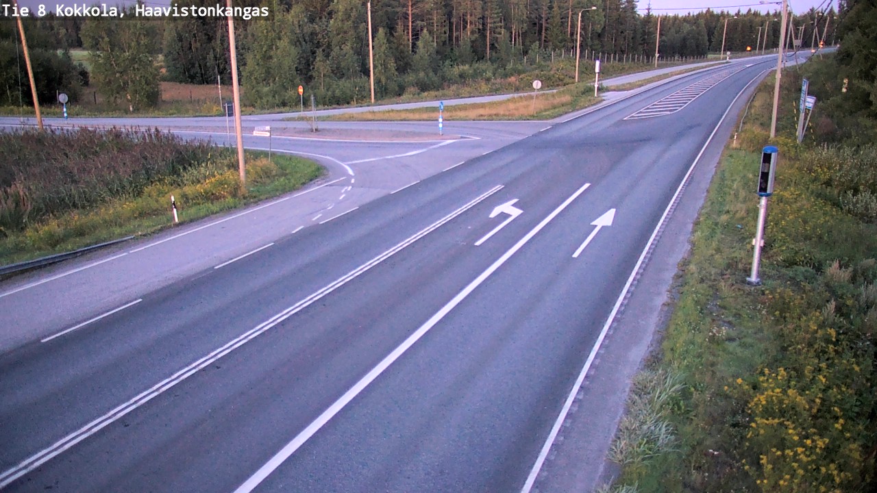 Weather Camera Image Väg 8 Karleby, Haavistonkangas, Kokkola, Keski-Pohjanmaa