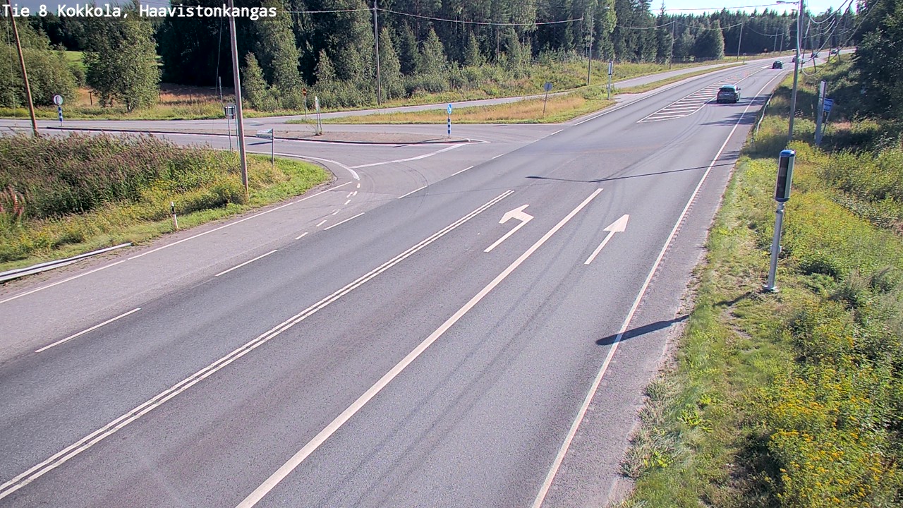 Weather Camera Image Väg 8 Karleby, Haavistonkangas, Kokkola, Keski-Pohjanmaa