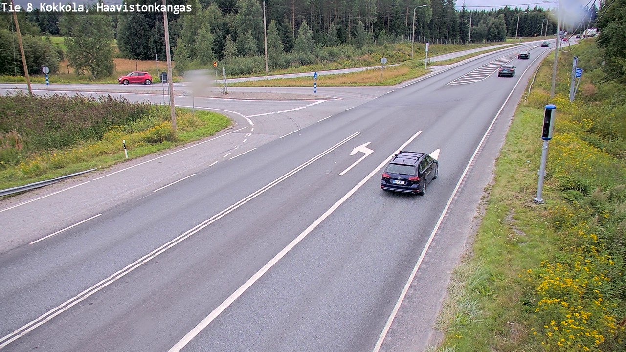 Weather Camera Image Väg 8 Karleby, Haavistonkangas, Kokkola, Keski-Pohjanmaa