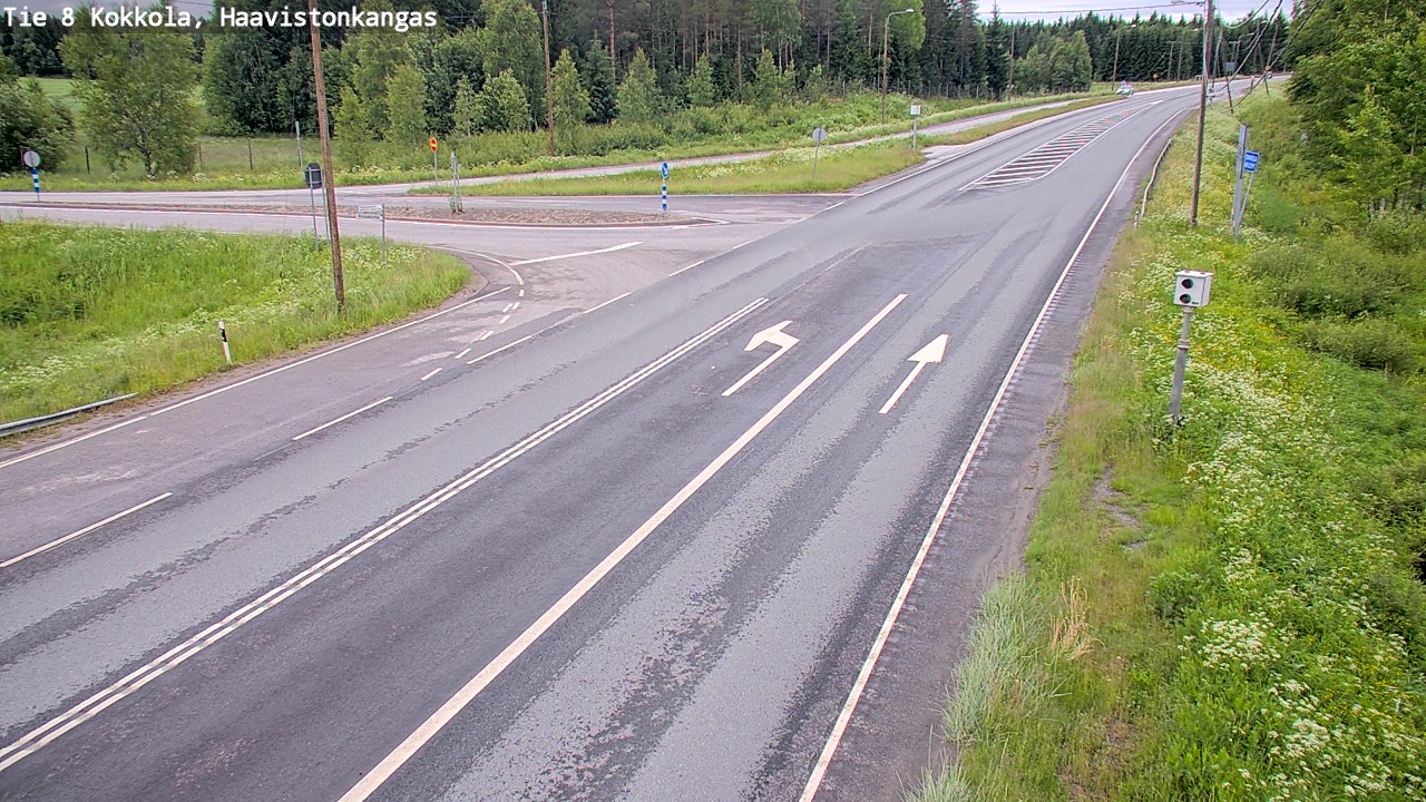 Weather Camera Image Väg 8 Karleby, Haavistonkangas, Kokkola, Keski-Pohjanmaa