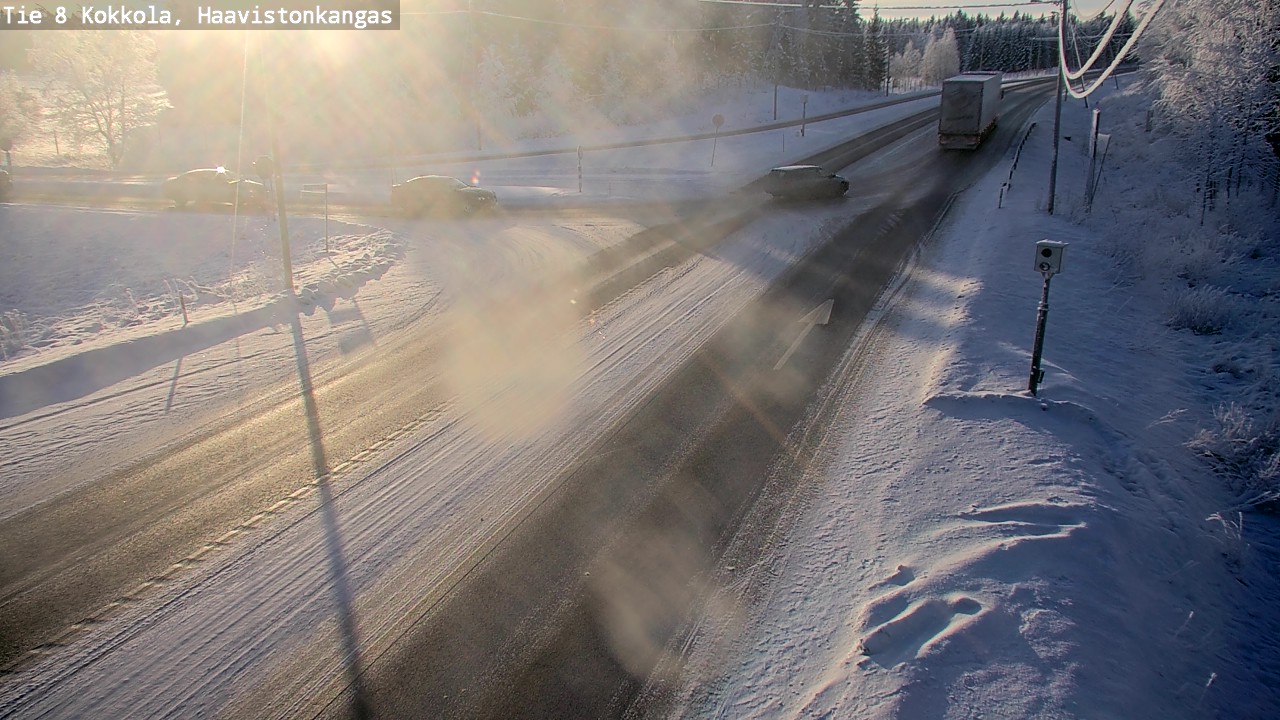 Weather Camera Image Väg 8 Karleby, Haavistonkangas, Kokkola, Keski-Pohjanmaa