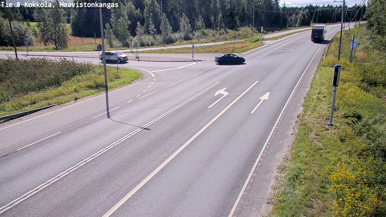 Weather Camera Image Väg 8 Karleby, Haavistonkangas, Kokkola, Keski-Pohjanmaa