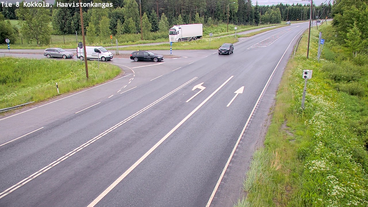 Weather Camera Image Väg 8 Karleby, Haavistonkangas, Kokkola, Keski-Pohjanmaa
