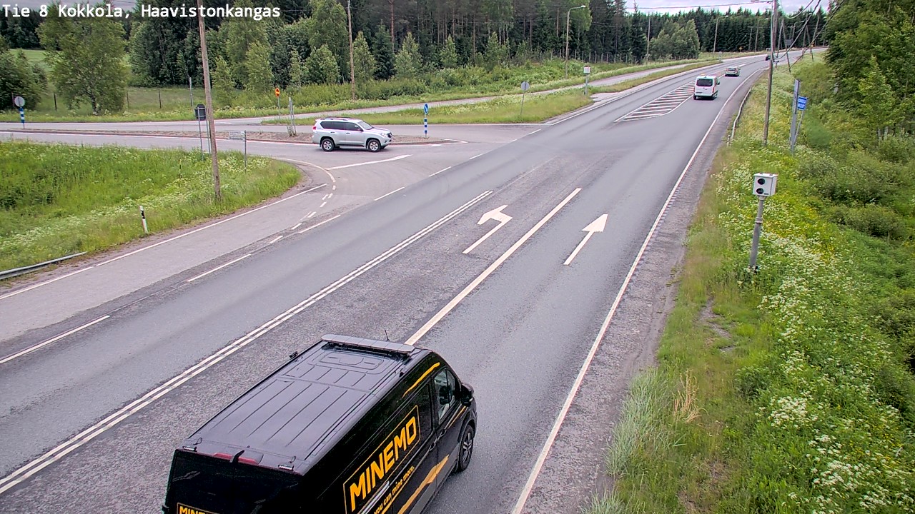 Weather Camera Image Väg 8 Karleby, Haavistonkangas, Kokkola, Keski-Pohjanmaa