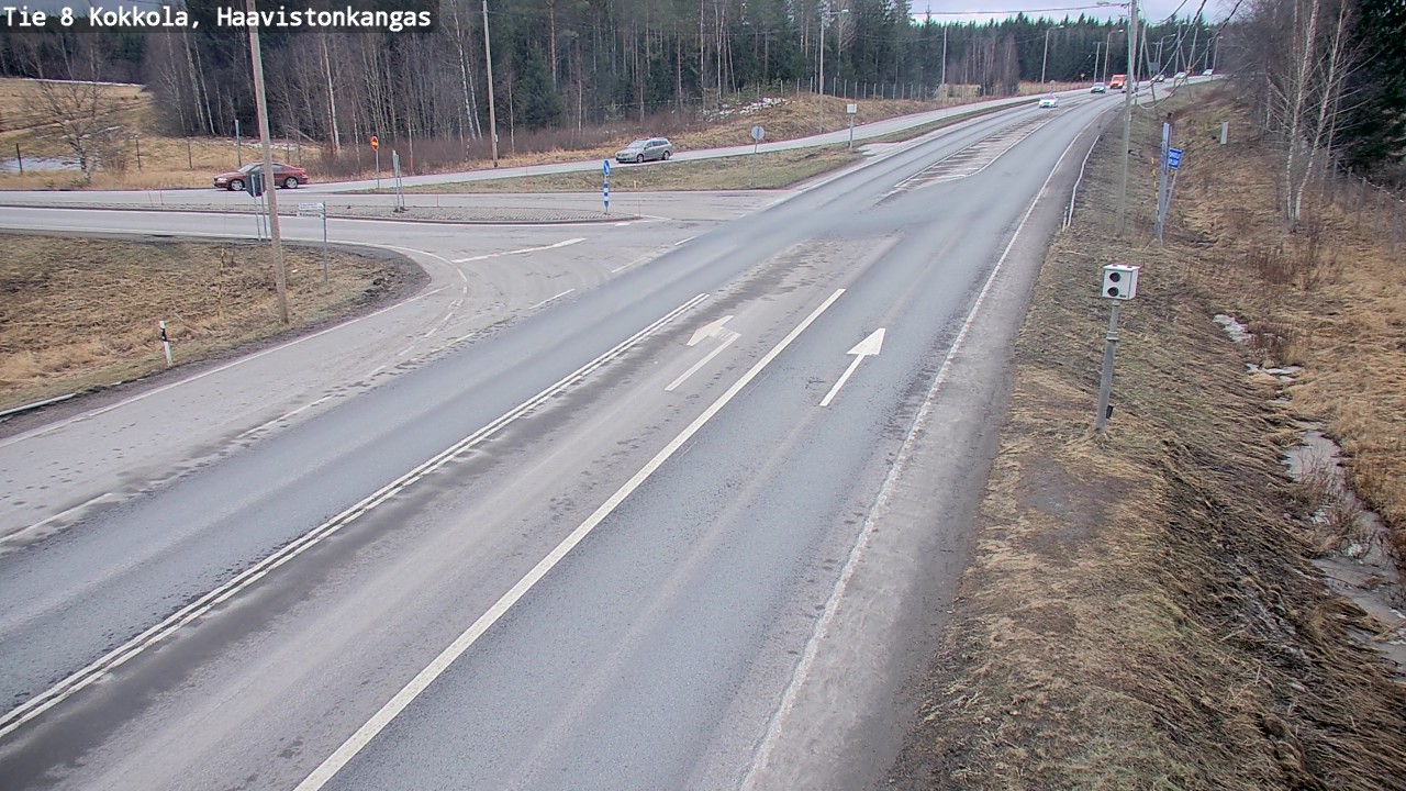 Weather Camera Image Väg 8 Karleby, Haavistonkangas, Kokkola, Keski-Pohjanmaa
