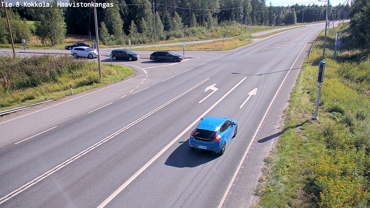 Weather Camera Image Väg 8 Karleby, Haavistonkangas, Kokkola, Keski-Pohjanmaa