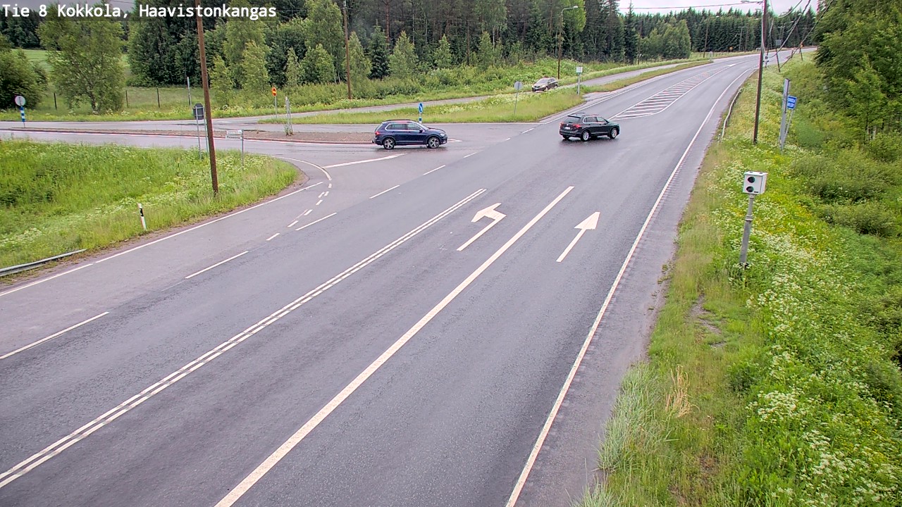 Weather Camera Image Väg 8 Karleby, Haavistonkangas, Kokkola, Keski-Pohjanmaa