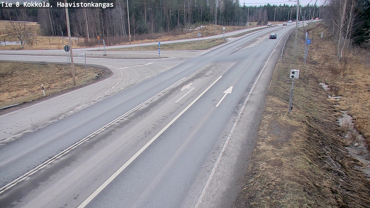 Weather Camera Image Väg 8 Karleby, Haavistonkangas, Kokkola, Keski-Pohjanmaa