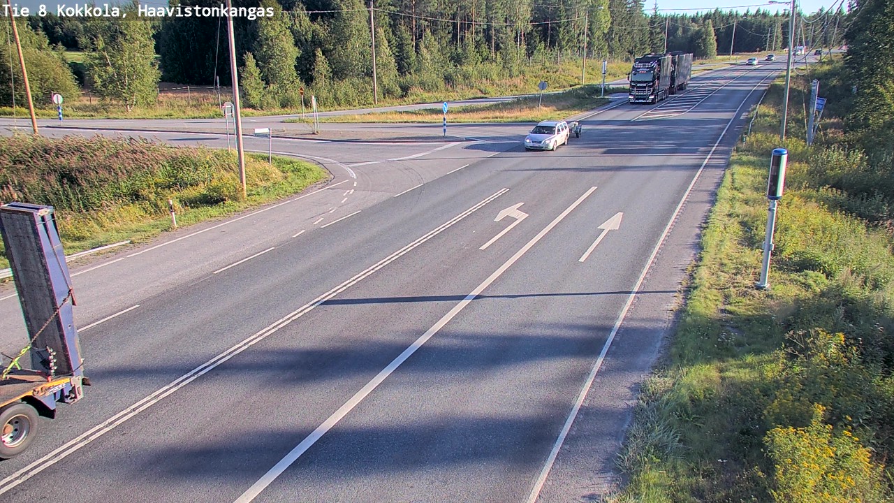 Weather Camera Image Väg 8 Karleby, Haavistonkangas, Kokkola, Keski-Pohjanmaa