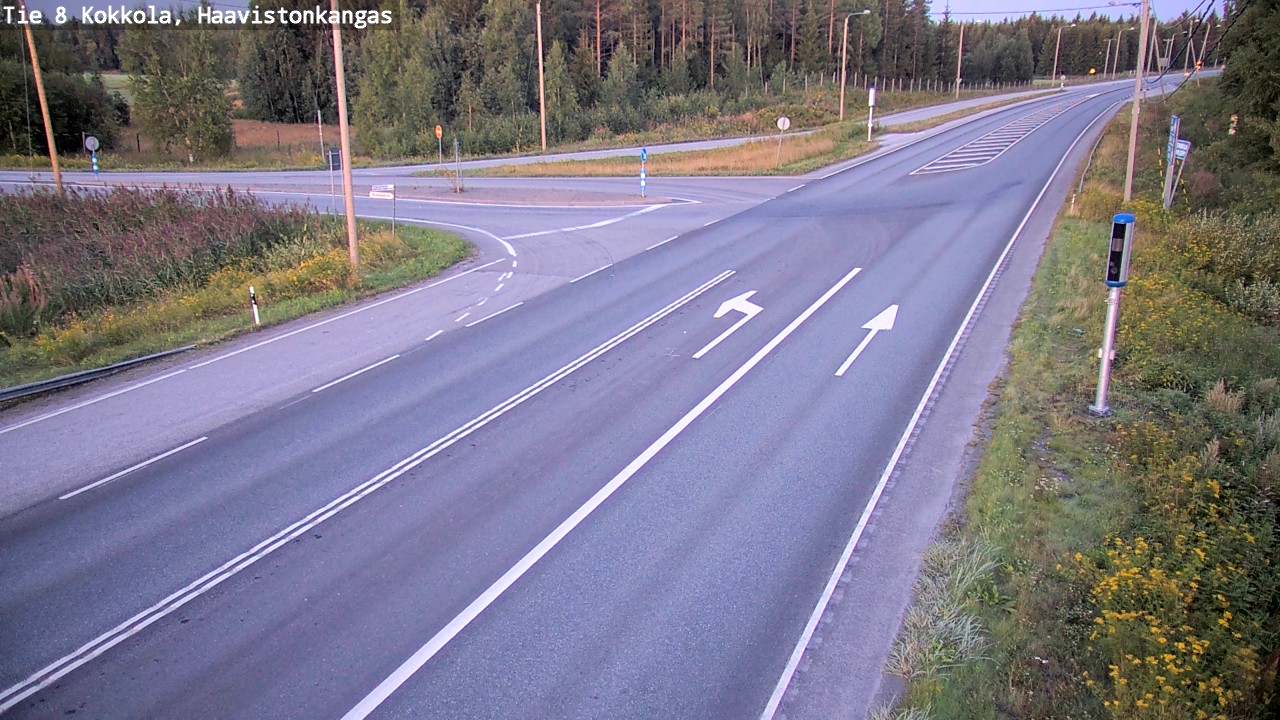 Weather Camera Image Väg 8 Karleby, Haavistonkangas, Kokkola, Keski-Pohjanmaa