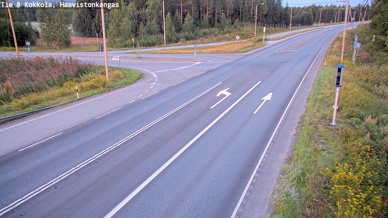 Weather Camera Image Väg 8 Karleby, Haavistonkangas, Kokkola, Keski-Pohjanmaa