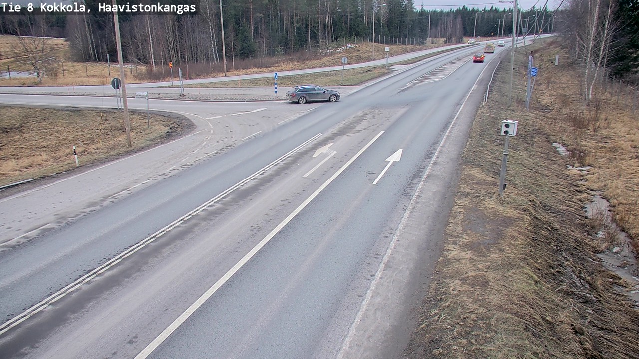 Weather Camera Image Väg 8 Karleby, Haavistonkangas, Kokkola, Keski-Pohjanmaa