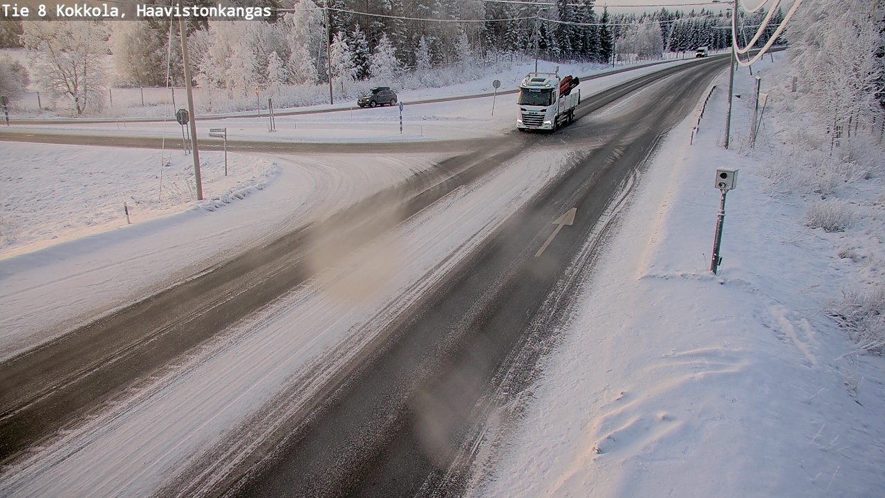 Weather Camera Image Väg 8 Karleby, Haavistonkangas, Kokkola, Keski-Pohjanmaa