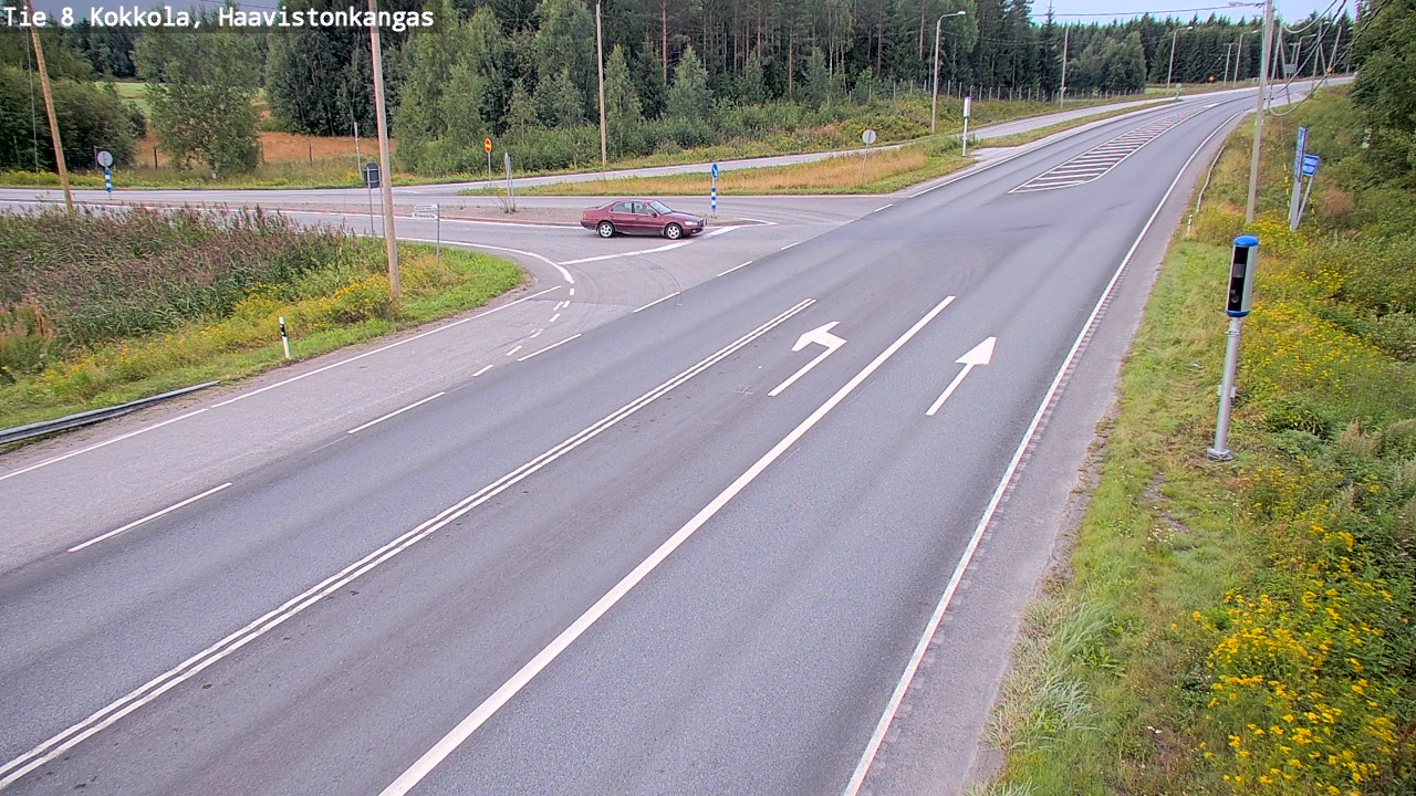 Weather Camera Image Road 8 Kokkola, Haavistonkangas, Kokkola, Keski-Pohjanmaa
