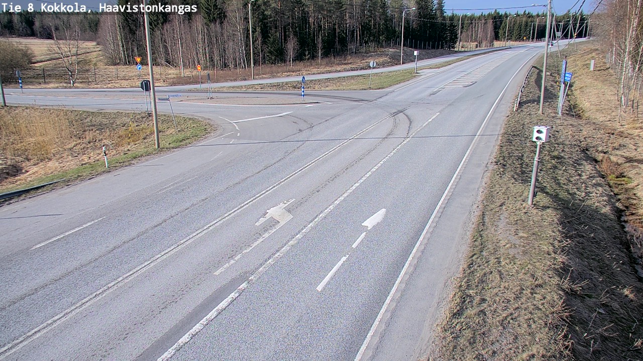 Weather Camera Image Väg 8 Karleby, Haavistonkangas, Kokkola, Keski-Pohjanmaa