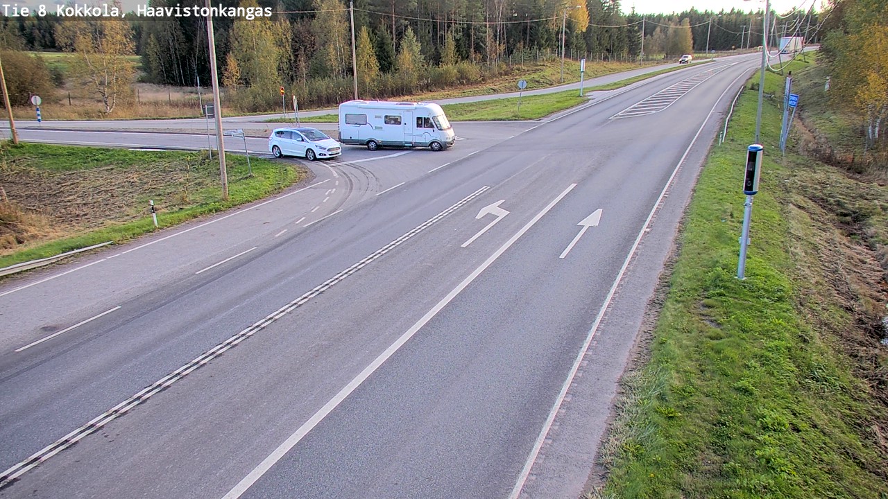 Weather Camera Image Road 8 Kokkola, Haavistonkangas, Kokkola, Keski-Pohjanmaa