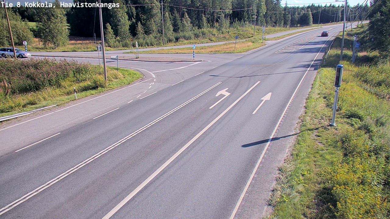 Weather Camera Image Väg 8 Karleby, Haavistonkangas, Kokkola, Keski-Pohjanmaa