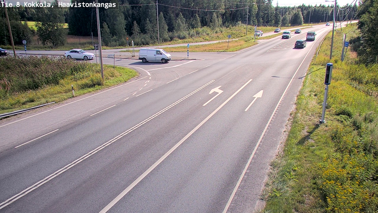 Weather Camera Image Väg 8 Karleby, Haavistonkangas, Kokkola, Keski-Pohjanmaa