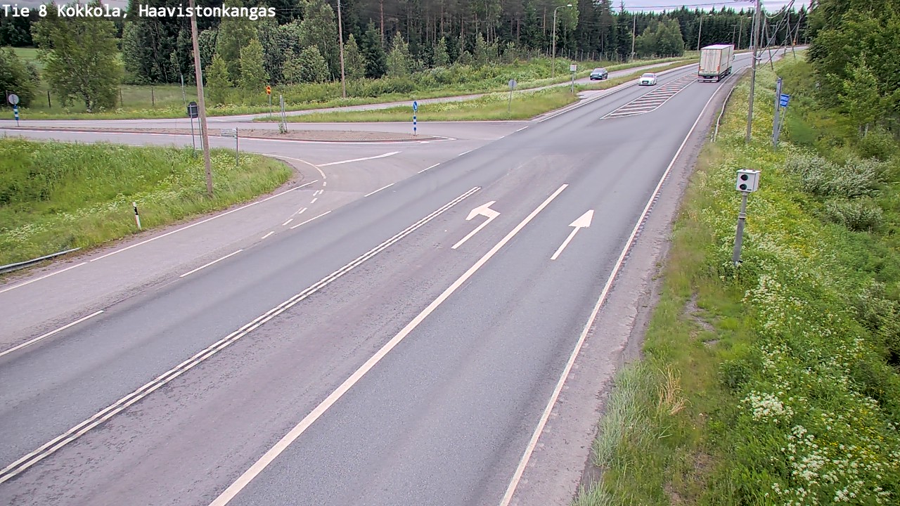 Weather Camera Image Väg 8 Karleby, Haavistonkangas, Kokkola, Keski-Pohjanmaa