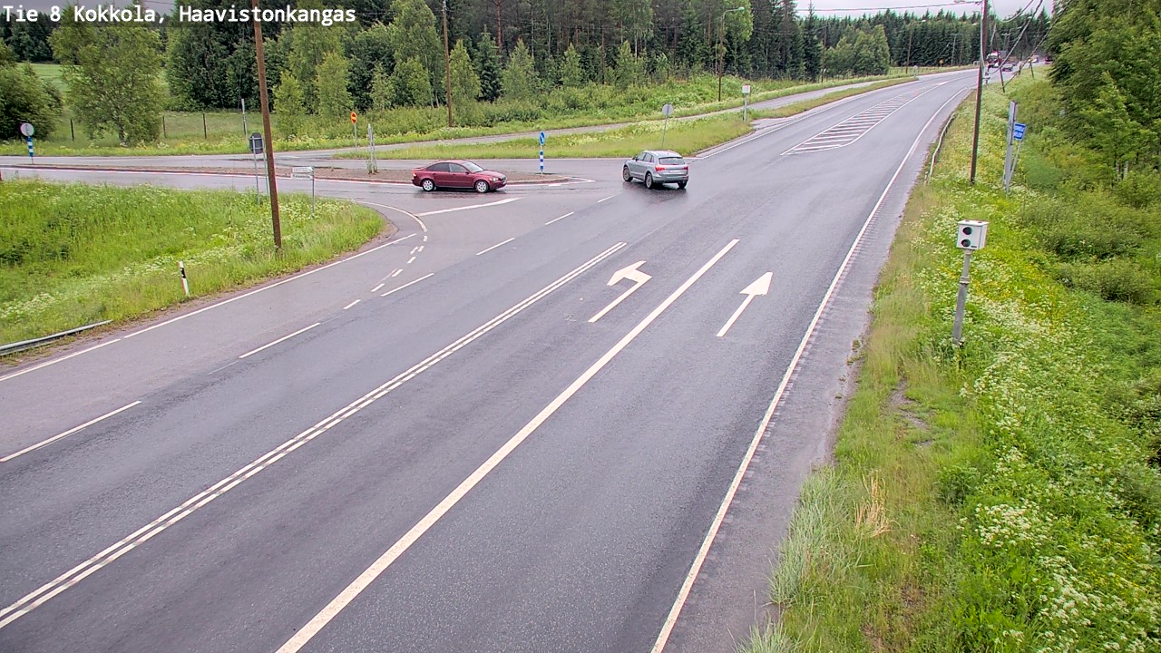 Weather Camera Image Väg 8 Karleby, Haavistonkangas, Kokkola, Keski-Pohjanmaa